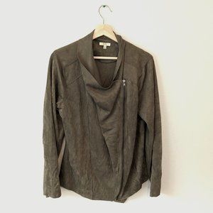 Green Moto-style Jacket